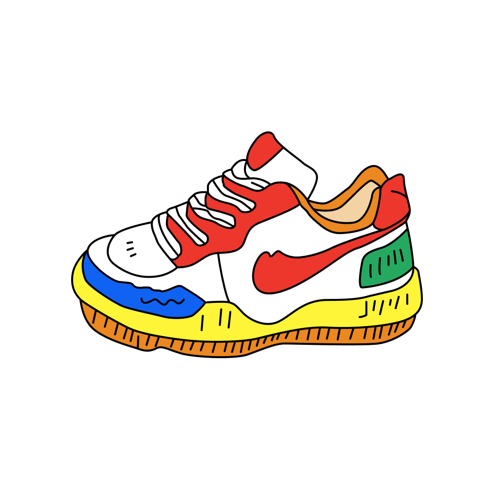 Hand-Drawn Athletic Footwear_filled